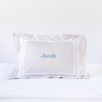 500 Thread Count PIMA Cotton Quilted Pillow - Lilac Ash (Out of Stock)